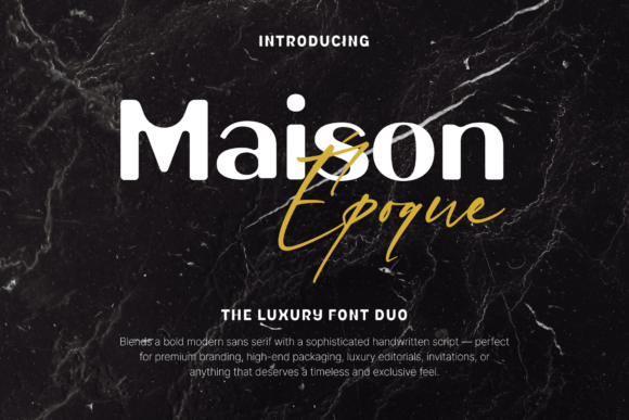 Maison Époque Duo: A Modern Editorial Typeface
